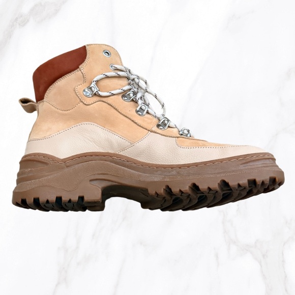 & Other Stories Chunky Platform Brown Suede Hiking Boots, Size 39 - Picture 6 of 9